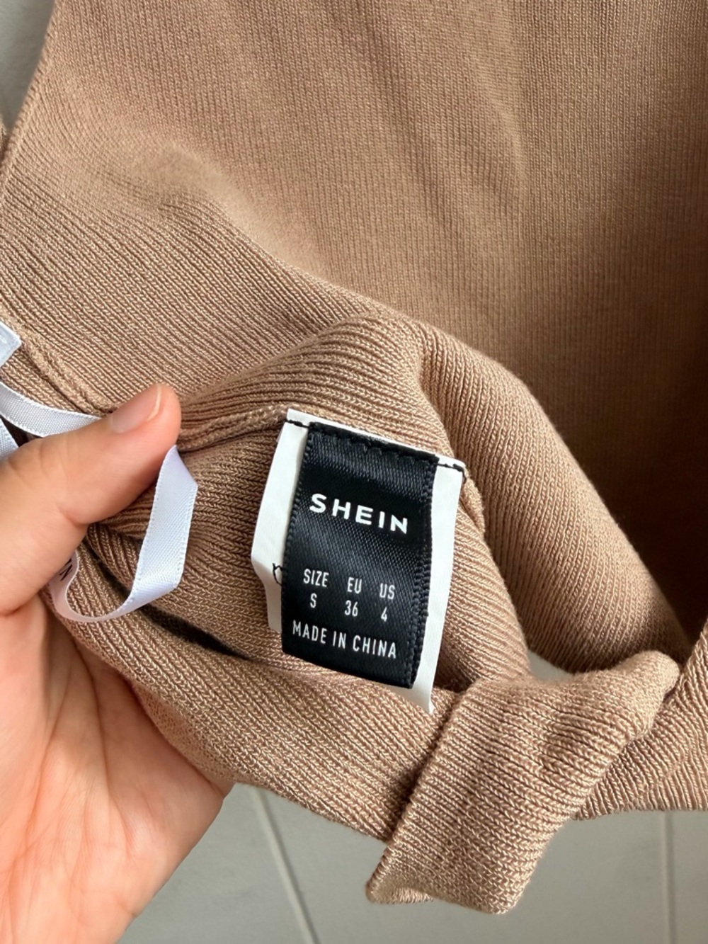 SHEIN Brown Knit Spaghetti Strap Cami - Picture 6 of 6